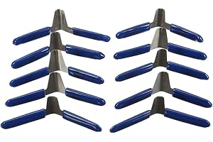 Tiuimk 10 st hänglåsskjul set låsöppnare tillbehör – rostfritt stål, blå färg, 6 x 3 x 2 cm storlek – perfekt för nybörjare