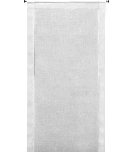 Elegante Tovaglia Ricamata A Mano Intaglio In Puro Lino 12 Posti - 5