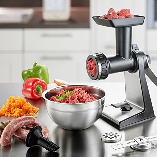 Gourmet FLEISCHWOLF Universal PROFI zum Zerkleinern von FLEISCH GEMSE und fr die TEIGHERSTELLUNG aus hochwertigem EDELSTAHL / Kunststoff Gourmet FLEISCHWOLF Universal PROFI zum Zerkleinern von FLEISCH GEMSE und fr die TEIGHERSTELLUNG aus hochwertigem EDELSTAHL / Kunststoff