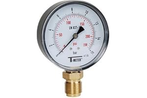 Sferaco - Manomètre cadran sec - Manomètre ABS à cadran sec RADIAL Mâle 1/2" (15/21) - Ø80-0 à 16 bar - Sferaco