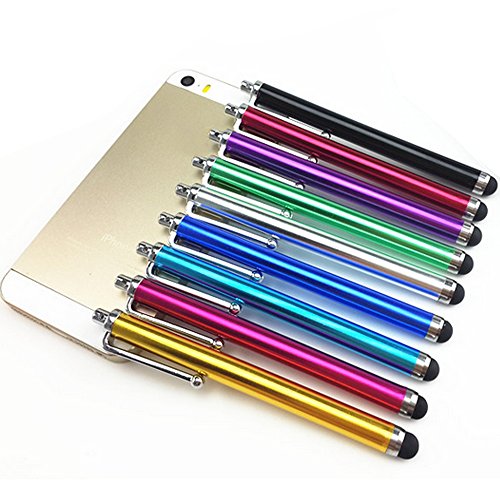 Hieha 10x universal Stylus Stift Touch Pen 10cm in verschiedenen Farben für kapazitiven Touchscreen Smartphone iPhone iPad Tablet PC GPS - 2