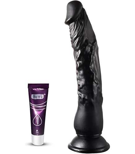 Realistische Dildos fühlen sich an wie Haut, klarer Dildo mit Saugnapf für  freihändiges Spielen, körpersicheres Material und Sexspielzeug für  Erwachsene für Frauen (22,9 x 3,8 cm, Schwarz) : Amazon.de: Drogerie &  Körperpflege