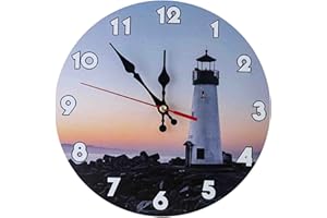 JYCCH Horloge Murale de Jardin d'extérieur, Grandes horloges étanches, résistantes aux intempéries, sans tic-tac, à Piles, Horloge décorative pour terrasse, Piscine, clôture, Porche, sal