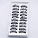 20 Pairs Natural Makeup Black Curled Long Bushy Soft False Eyelashes