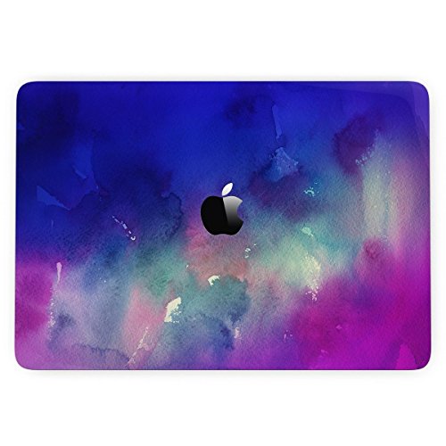 GADGETS WRAP Apple MacBook Air 11 inch Printed Skin for Top Only - Blue 97 Absorbed Watercolor Texture