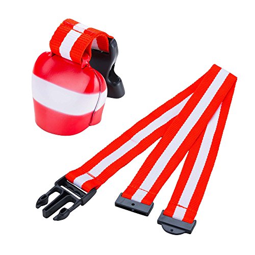 Piersando® Kuhglocke mit Umhängeband Fussball EM & WM Fanartikel Österreich