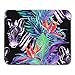 Produktbild Gaming Mauspads, Gaming Mouse Pad Zebra and Exotic Flowers Watercolor Jungle Hand with on White for Your Design 11.8"x 9.8" Decor Office Computer Accessories Nonslip Rubber Backing Mousepad Mouse Mat