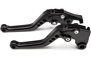 NICEDOLL Leve freno frizione nero opaco per YZF R1 2002-2003, R6 1999-2004, FZ1 FAZER 2001-2005, R6S USA Canada versione 2006-2009 moto