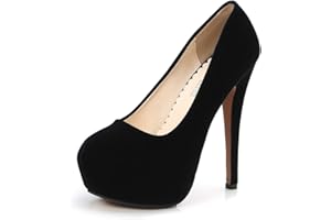 OCHENTA Femme Escarpins Talon Aiguille Hauteur 11 cm Plateforme Epais Club Sexy Soirée