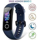 HONOR Band 5 Smartwatch Orologio Fitness Tracker Uomo Donna Pressione Sanguigna Smart Watch Cardiofrequenzimetro da Polso Contapassi Smartband Sportivo Activity Tracker, Blu