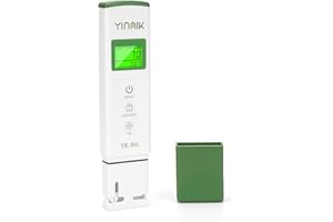 YINMIK YK-P01 pH Tester Digital pH Meter for Water Hydroponics, Accurate pH Temp Meter with ATC for Pool, Spa, Hot Tub, Indoor Plants, Drinking Water, Wine Beer Home Brewing, Aquarium