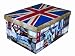 Produktbild XXL Dekokarton mit modernem Muster "Flagge UK/ England" - Mit vielen verschiedenen England / LONDON Motiven, Tragegriffen und XXL Stauvolumen! Topp für jeden Haushalt oder als Geschenkbox.
