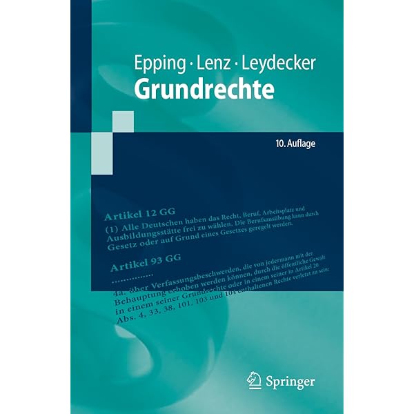 Staatsrecht II: Grundrechte und die Verfassungsbeschwerde