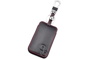 Otai Funda Protectora de Cuero para Llave Inteligente para Coche, Funda para Llave, Llavero para Renault Laguna Espace Smart Remote (2 Botones)