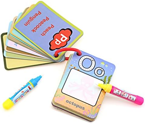 YOXI Water Magic World Card Letter 26 Alphabet Learning Pens Drawing Toy for Toddlers Baby