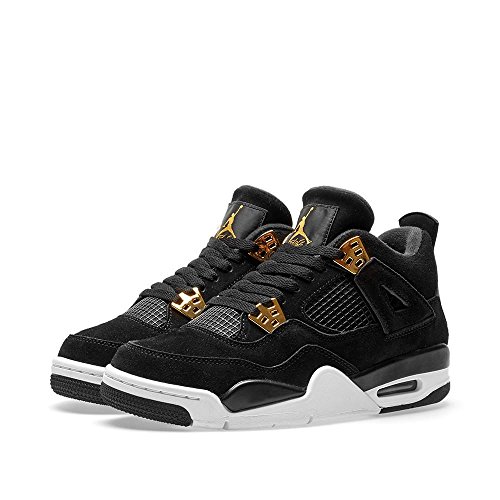 black and gold jordan 4