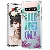[Kompatibel mit Samsung Galaxy S10 NUR] PREMIUM-SCHUTZ - mit zwei Schutzschichten: ein stoßabsorbierender [TPU] Rahmen, der vor Stürzen schützt, und eine solide [PC] Rückplatte, die vor Kratzern, Stößen und mehr schützt.