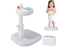 BROLTEJA Hlieeosfcn Baby Shower Standing Support,Portable & Adjustable Baby Bath Support,Toddler Bath Seat for Stand Up Showering with Non-Slip Stable Base, for 8-36 Months, Baby Shower Gifts