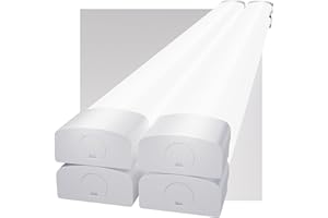 Modlicht Neon LED 120CM, 36W 3960lm Blanc Froid 5000K Tube CONNEXION EN SÉRIE SIMPLE, Reglette IP65 Imperméable Luminaire Plafonnier pour Atelier, Sous Sol, Bureau, Hobby, Grange (4 Packs)