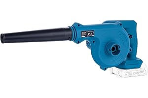 KATSU TOOLS KATSU FIT-BAT 21V Cordless Blower Portable Dust Leaf Blower for Home Garden Lawn Care Blowing Vacuuming Leaves, Car Corner Dust Clearing, No Battery and Charger (Budget)