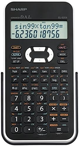 Sharp EL531XBWH Scientific Calculator with 2 Line Display