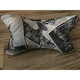 Leseknochen Nackenstütze Nackenrolle Buchstütze Relaxing Neck Pillow Tabletstütze Lagerungskissen grau Paris Eiffelturm Notre Dame