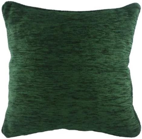 Cushion Crazy’s - Evans Lichfield SAVANNAH Chenille Cushion Covers | Stools Pillow Covers |Furniture Covers | Sofa Covers | Sofa pillows | Pillows| Pillow covers | Pillow Cushion Covers| Couch Covers | Pillion Pad |Headrest (Bottle Green, 17” x 17” Inches | [43cm X 43cm])