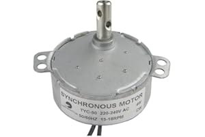 CHANCS Elektryczny silnik synchroniczny TYC-50 AC 220 V 15-18 r/min CW Large Torque Small AC Motor for Electric Fireplac Microwave Oven