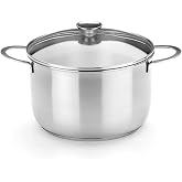 BRA Ancora | Pot 20 cm, Stainless Steel 18/10 | With glass lid, suitable for all types of cookers, including induction