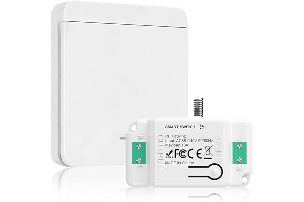 Idota Trådlös Ljusbrytare Trådlös Ljusbrytarsats Med Mottagare Ingen Kabeldragning Krävs RF433 MHz