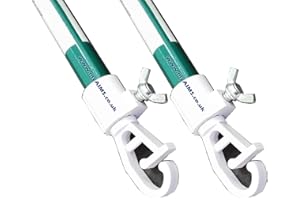 myAIMS 2PC's pk Prop Normal Metal Galvanised Washing Line Outdoor Extendable Washing Line Pole Cloths prop Laundry Support pole Extending pole Telescopic strong by SAIF