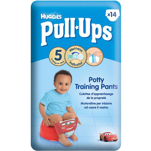 Huggies Pull Ups Potty Training Pants Boys Size 5 -Pack of 14-Disney Cars Design