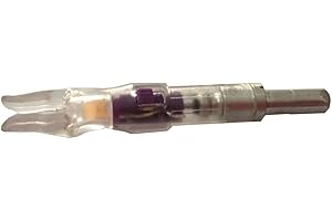 JIEXI HWYP Toolless Design Changable Battery Lighted Led Arrow Nocks for ID 6.2mm Shaft Pack of 6