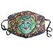 Price comparison product image Monicago Unisex Unique Mouth Mask, Face Mask, Artistic Earth Face Illustration Polyester Anti-dust Masks - Fashion Washed Reusable Face Mask for Outdoor Cycling
