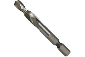Weischer® - HSS-G Gewindebohrer Kombi M6 | Bit Satz 1/4'' | Gewindeschneider Einschnittgewindebohrer Bohrer Senker | für Metall, Stahl, Eisen | stabil & bruchfest