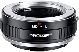 K&F CONCEPT MD to L Mount Adapter, Manual Focus Adapter Compatible with Minolta Rokkor (SR/MD/MC) Lens to L Mount Camera Body