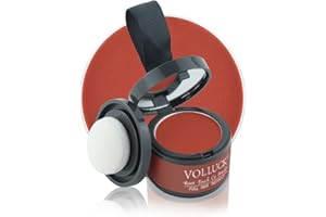 VOLLUCK Root Touch Up Hair Powder Root Cover Up Hairline Shadow Powder Dark Brown for Thinning Hair for Women and Men, Bald Spots, Eyebrows, Beard Line, Dark Blonde (Red)