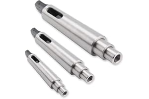 MORNON KingSaid 3 Stück Morsekegel Reduzierhülsen Konushülse Bohrfutteraufnahme Kegeldorn Adapter Set MK4 MK3 MK2 MK1 für Drehfräsen