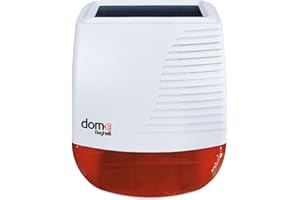 Beghelli - Sirena Allarme Esterno Dom-e Autoalimentata a Batteria, Dispositivo Antintrusione per Sistema Allarme Casa, Domotica Intelligente, Accessorio Aggiuntivo Centrale, Pannello Solare, App