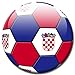 Produktbild Fußball Fan Magnet Länderflagge "Kroatien" Ø 5 cm Kühlschrankmagnet mit innovativem Motiv für Magnettafel Pinnwand Magnetpinnwand Memoboard Whiteboard - Original Magnete GUMA Magneticum