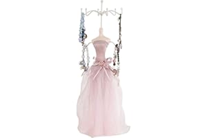 HAPIVIDA Jewelry Stand Holder, 4 Styles Elegant Lady Model Jewelry Organizer Mannequin Princess Dress Necklace Hanging Rack for Bracelets Earrings Rings Women Girls(Large Model)