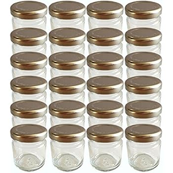 MamboCat 200 Stück Mini Einmachgläser 53 Ml – Rundgläser Mit Silbernen Twist-Off Deckeln, Perfekt Für Marmelade, Gelee & Vorratshaltung