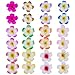 Produktbild 24 Stück 2,4 Zoll Hawaii Frangipani Blumen Schaum Haarspange Hawaii Haarklammer