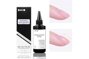 Beautilux 5 en 1 Gummy Base Pose Americaine, 100ml Transparent Gummy Base, Rubber Base Pose Americaine pour Base Coat Colle de Décorations, Renforcement, Nail Extensions