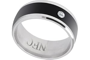 TBEST NFC Ring,Smart Ring Android,NFC Multifunction Smart Rings Magic Wearable Device Universal for Mobile Phone(Size 9) (size11)