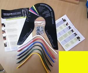 Wintec Kopfeisen Set 6 Stück mit Schablone ,Gullet set with gauge