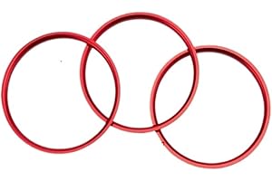 WEISI DEMUR Car Air Conditioner AC Vent Outlet Ring Trim For Mazda MX-5 MX5 mazda 2 CX-3 CX3 RF ND Car Accessories Interior Mouldings (Color : Outlet ring Red)