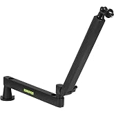 Shure by Gator Premium D&uuml;ş&uuml;k Profilli Masa&uuml;st&uuml; Mikrofon Bom Standı; Podcast, Akış ve Ev Ofis Kurulumları i&ccedil;in Tamamen Ayarlan