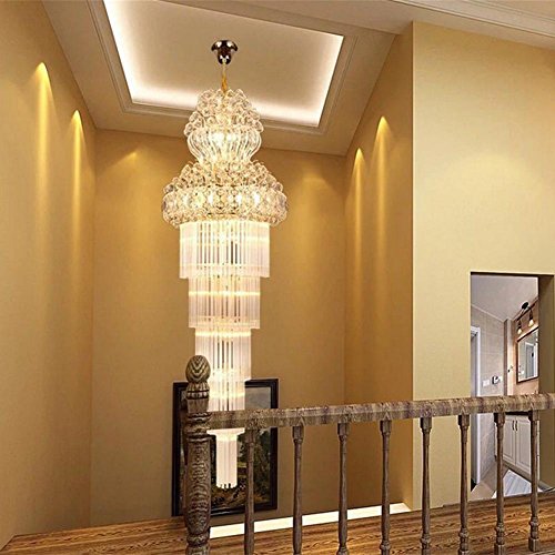 Preisvergleich Produktbild OOFAY LIGHT® Kronleuchter Moderne K9 Kristall Regentropfen Kronleuchter Beleuchtung Unterputz LED Deckenleuchte Pendelleuchte für Esszimmer Badezimmer Schlafzimmer Wohnzimmer Breite 60x Höhe 180 cm