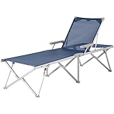 Foldzen Katlanabilir Şezlong | 5 Kademe Ayarlı, UV Korumalı Kumaş, Hafif ve Taşınabilir, 120 Kg Taşıma Kapasiteli, Al&uuml;minyum 